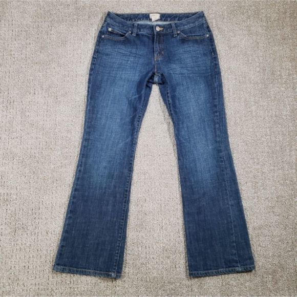 GAP Jeans Womens size 6/28 Blue Curvy Flare Western Denim Pants Y2k Skater 28x28 - Picture 1 of 6